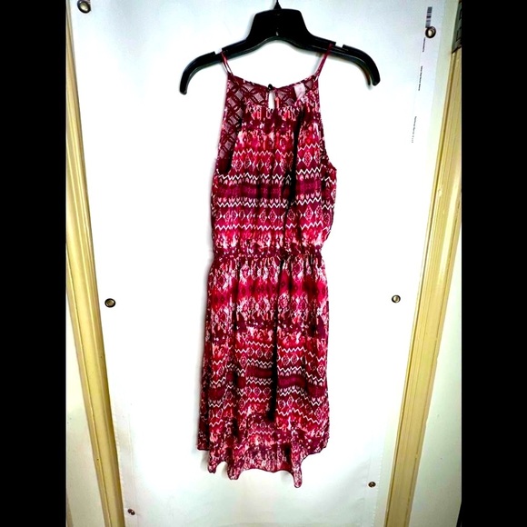 No Boundaries Burgundy Indian Print Sundress - Picture 1 of 6